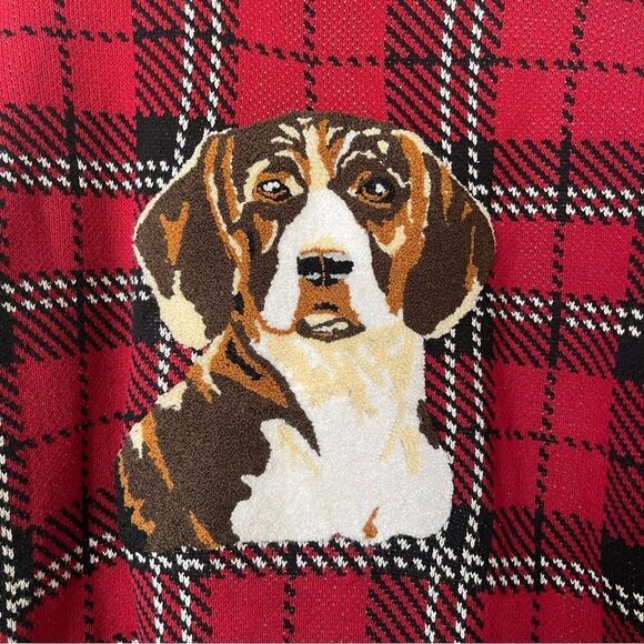 Urban Outfitters Red Plaid Crewneck sweater Unisex size Small preowned - Picture 3 of 7